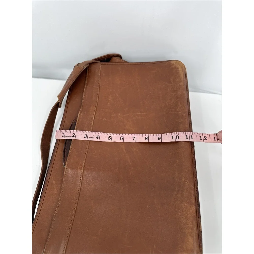 Vintage Coach 5351 Senator Brown Leather Legal Size Briefcase Restoration Needed